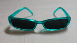 Wellie Wisher (14 " doll) Teal Rectangle Sunglasses