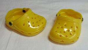 18" & 15" Doll Clogs: Yellow